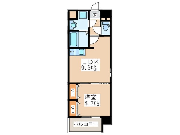 ムーンリバー久留米東町の物件間取画像